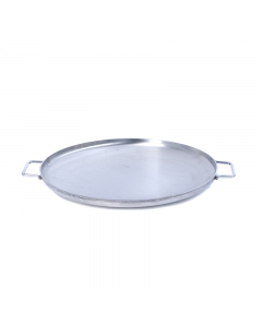 Steel frying pan with two hands, size 45