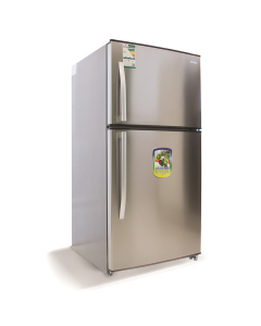 Basic refrigerator, 594 liters, two doors, stainless steel