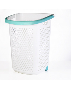 Plastic clothing basket with infidels