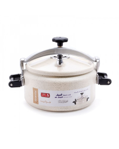 Al Saif pressure cooker, granite, wide, 15 liters