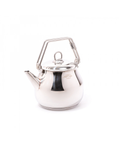 Medium silver steel jug, size 2 liters