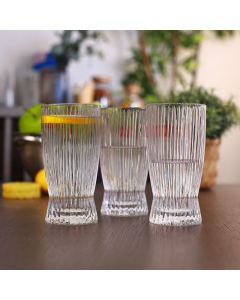 Glass cups set 3 pieces