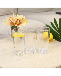 Glass cup set 3 pieces 275 ml