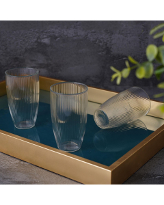 Set of 3 glass cups 250 ml