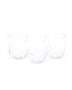 Set of 3 glass cups, 380 ml