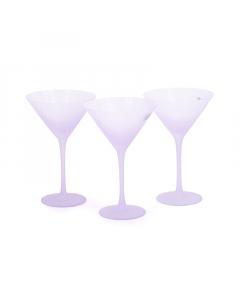 Set of glasses, 3 pieces, purple, 220 ml
