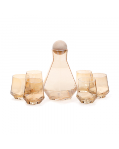 Jake and glass cups set, 7 pieces, 1.3 liters