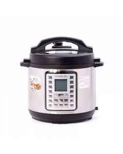 Home elec pressure cooker, 6 liters, 1000 watts, steel