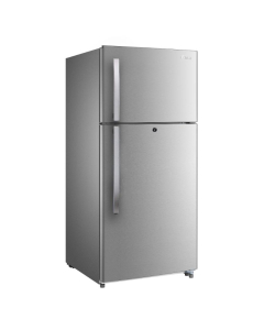 Midea refrigerator 1.18 cubic feet, two doors, silver