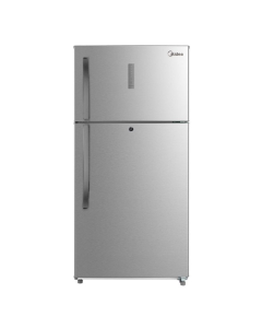Midea refrigerator with freezer, 23 feet, silver