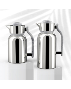 Darlene thermos set, silver with gray handle