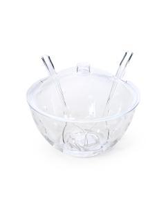 Salad bowl with spoons