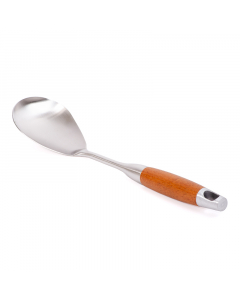 Rice spoon with wooden handle