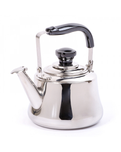 Silver Teapot with Black Handle 3.0L
