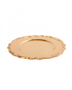 golden serving bowl