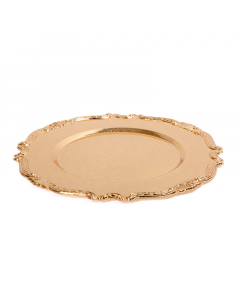 golden serving bowl