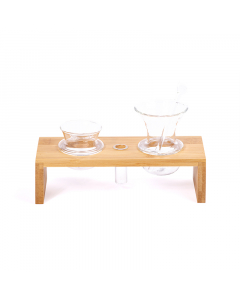 Wooden tea and coffee set