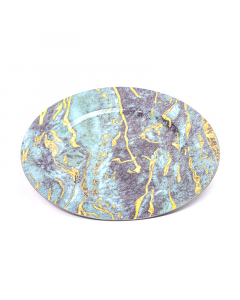 Marble blue plate