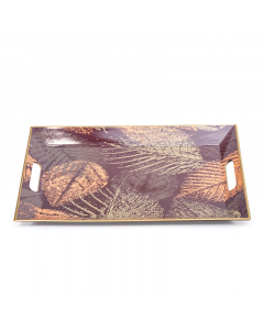 Wooded rectangular serving tray