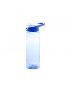 Large blue plastic water bottle