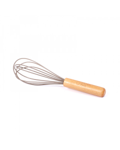 Silicone wooden whisk