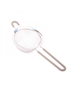 Steel strainer with silicone handle, size 10
