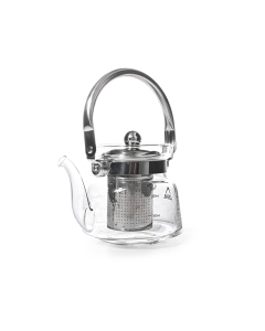 Stainless steel glass teapot, 600 ml