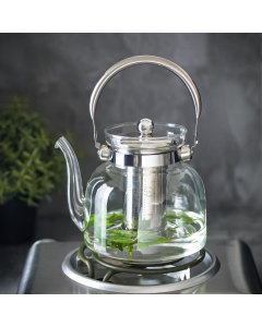 Glass jug with steel handle 1600 ml