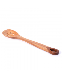 Openwork wooden spoon