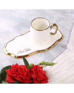 Porcelain cup white