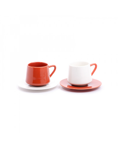 12-Piece Tea Cup Set Brown