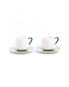 12-Piece Tea Cup Set Green