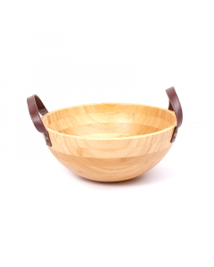 Bamboo bowl with handle 28*12cm