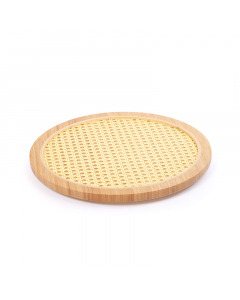 Round movable serving plate, size 35 * 2.7 cm