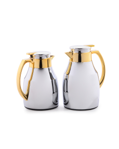 Russel golden silver thermos set