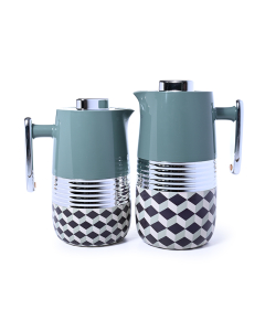 Lavin green thermos set of 2 pieces