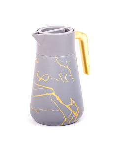 Lareen thermos steel 1 liter gray marble