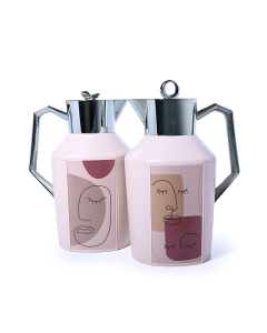 Light beige thermos set of 2 pieces