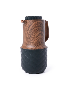 Mona thermos with turquoise wooden handle, 1 liter