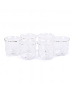 A set of double coffee cups, 6 pieces