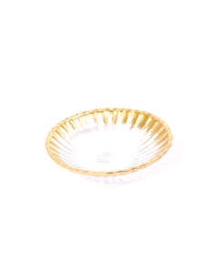Gold glass dish