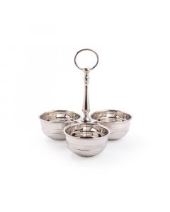 Silver nuts carrier, 3 pieces