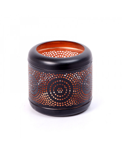 Small black candle holder