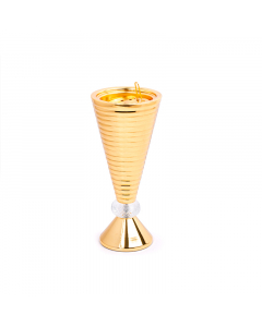 Golden spiral incense burner