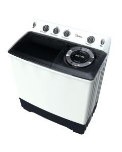 Midea washing machine top load twin tub 14 kg wash 10 kg dry white