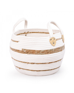 Medium cotton woven basket