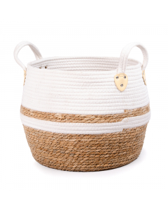 Medium cotton woven basket