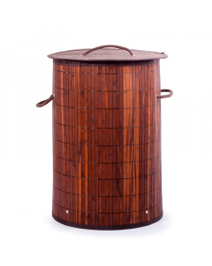 Brown round storage basket 35*50