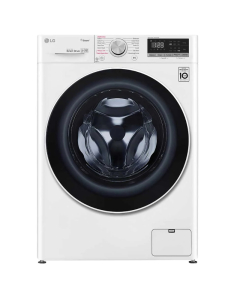 LG front loading washing machine, 8 kg, white
