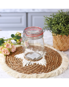 Glass jar with lock 750 ml